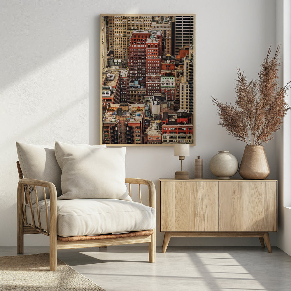 Multi colour Manhattan - Poster / Art Print