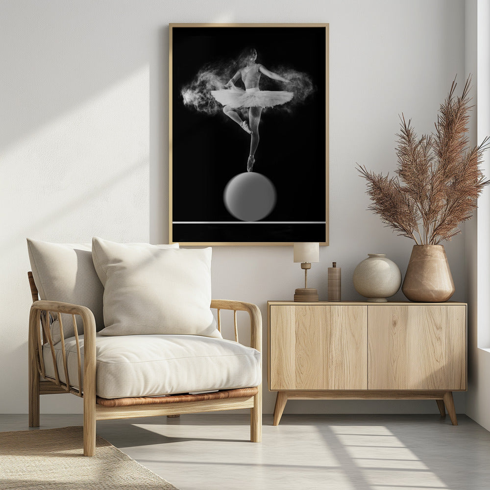 Spin with Ball - Poster / Art Print