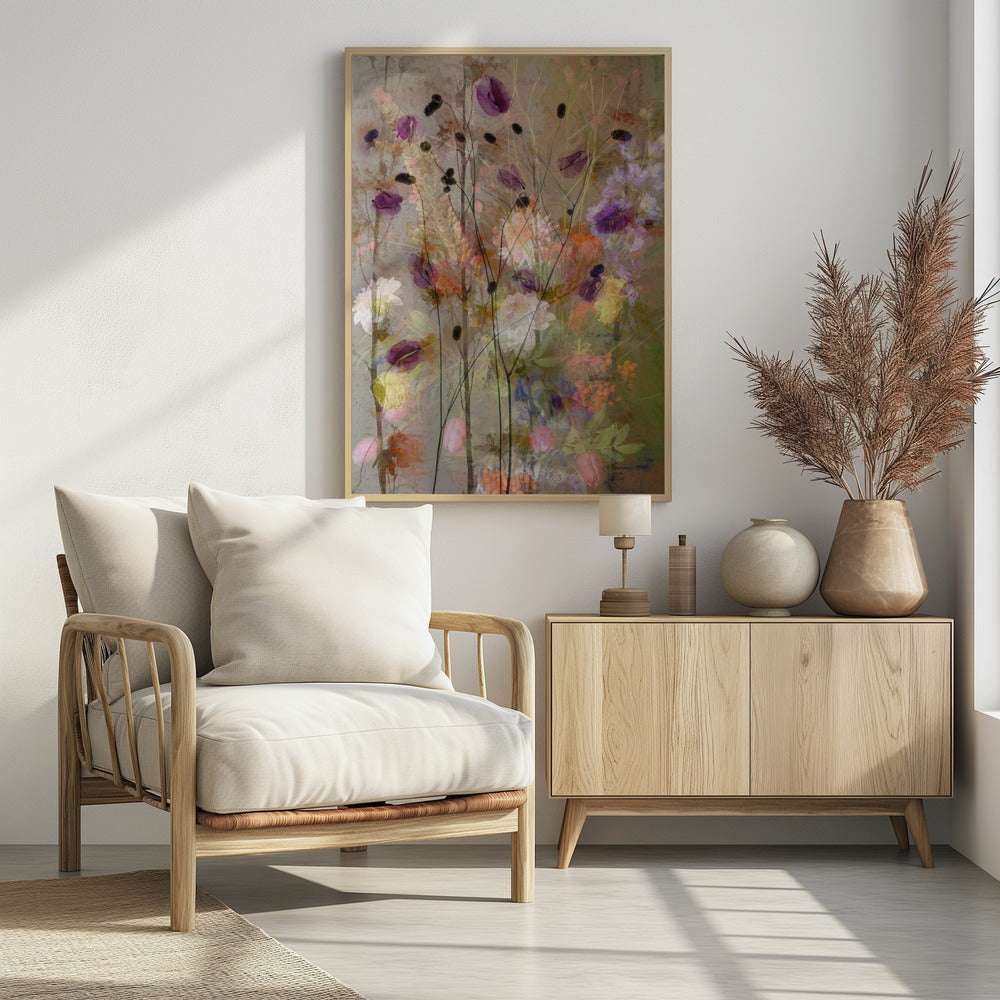 Painterly flowers - Poster / Art Print