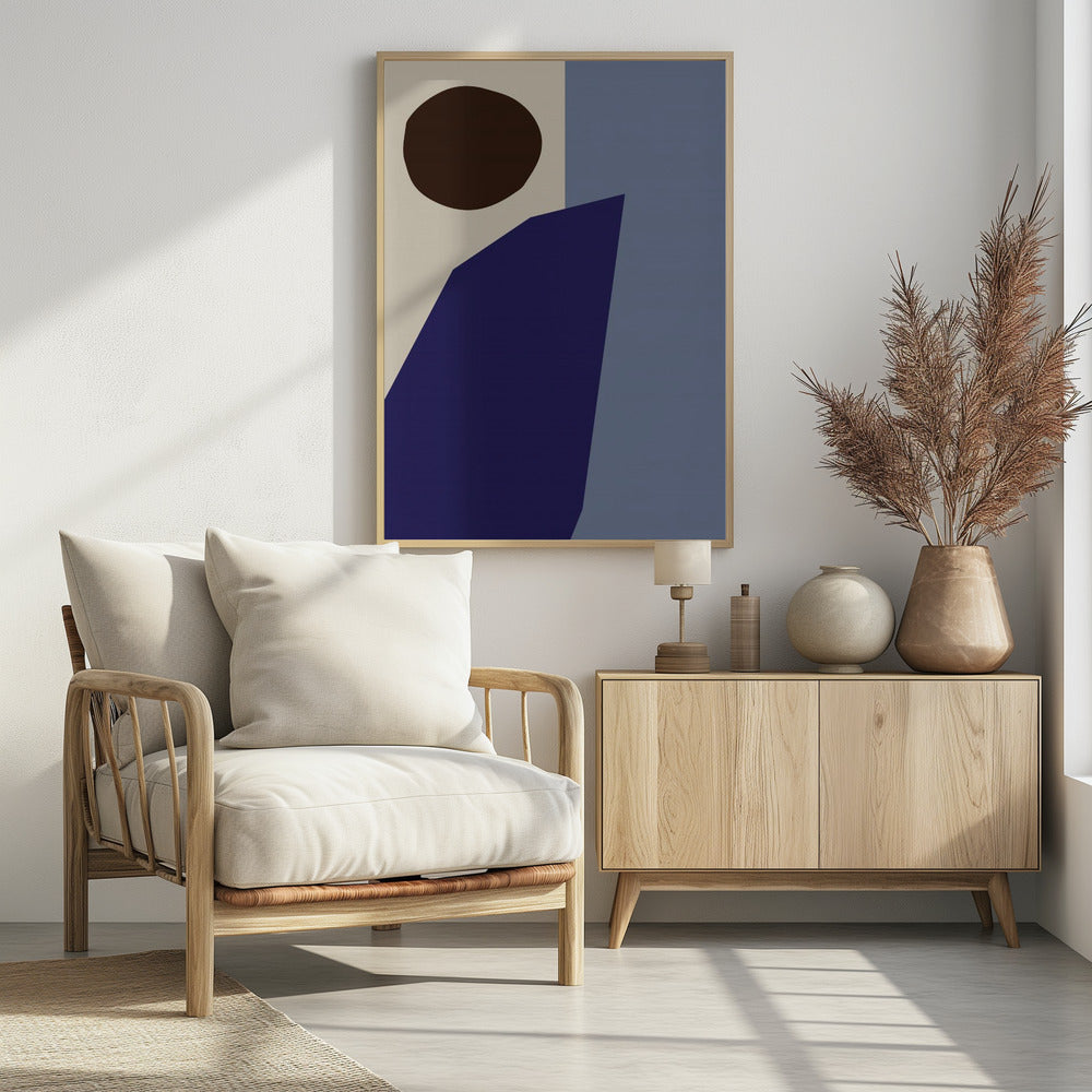 Color Blocks 02 Blue - Poster / Art Print
