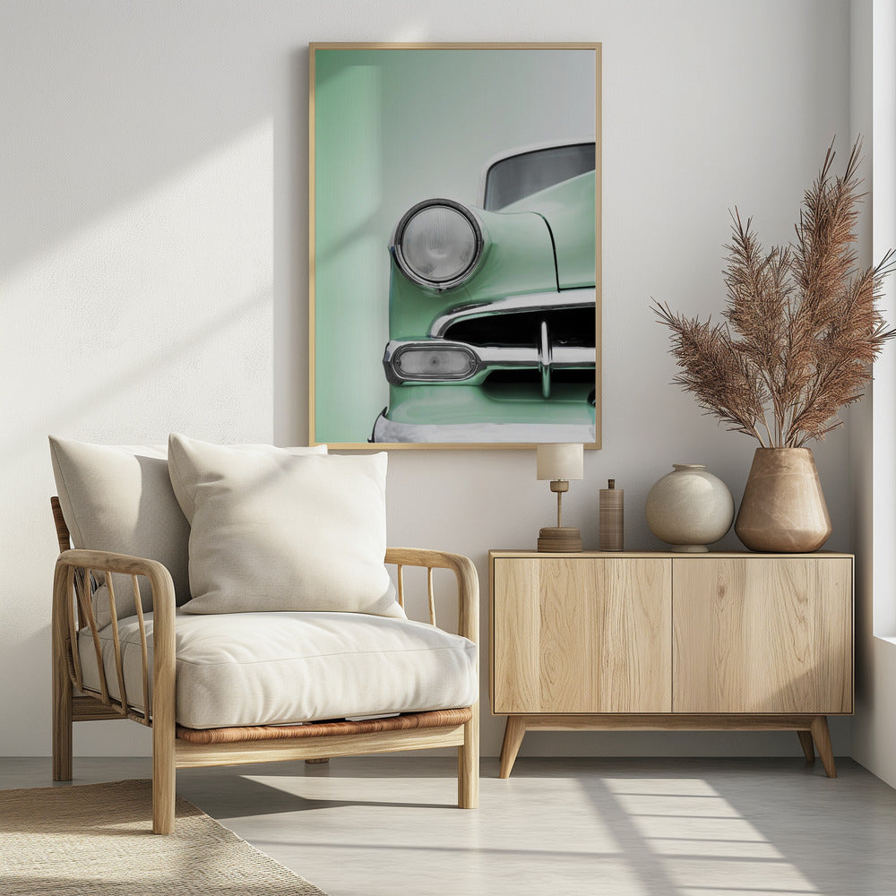 US classic car 1954 Bel Air Powerglide - Poster / Art Print