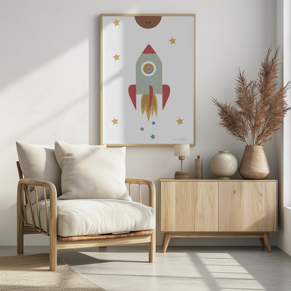 Solar Rocket - Poster / Art Print
