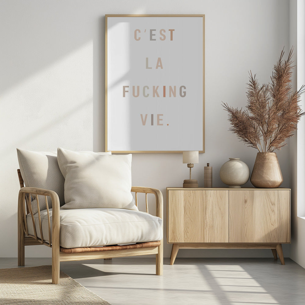 C'est la fucking vie - Poster / Art Print