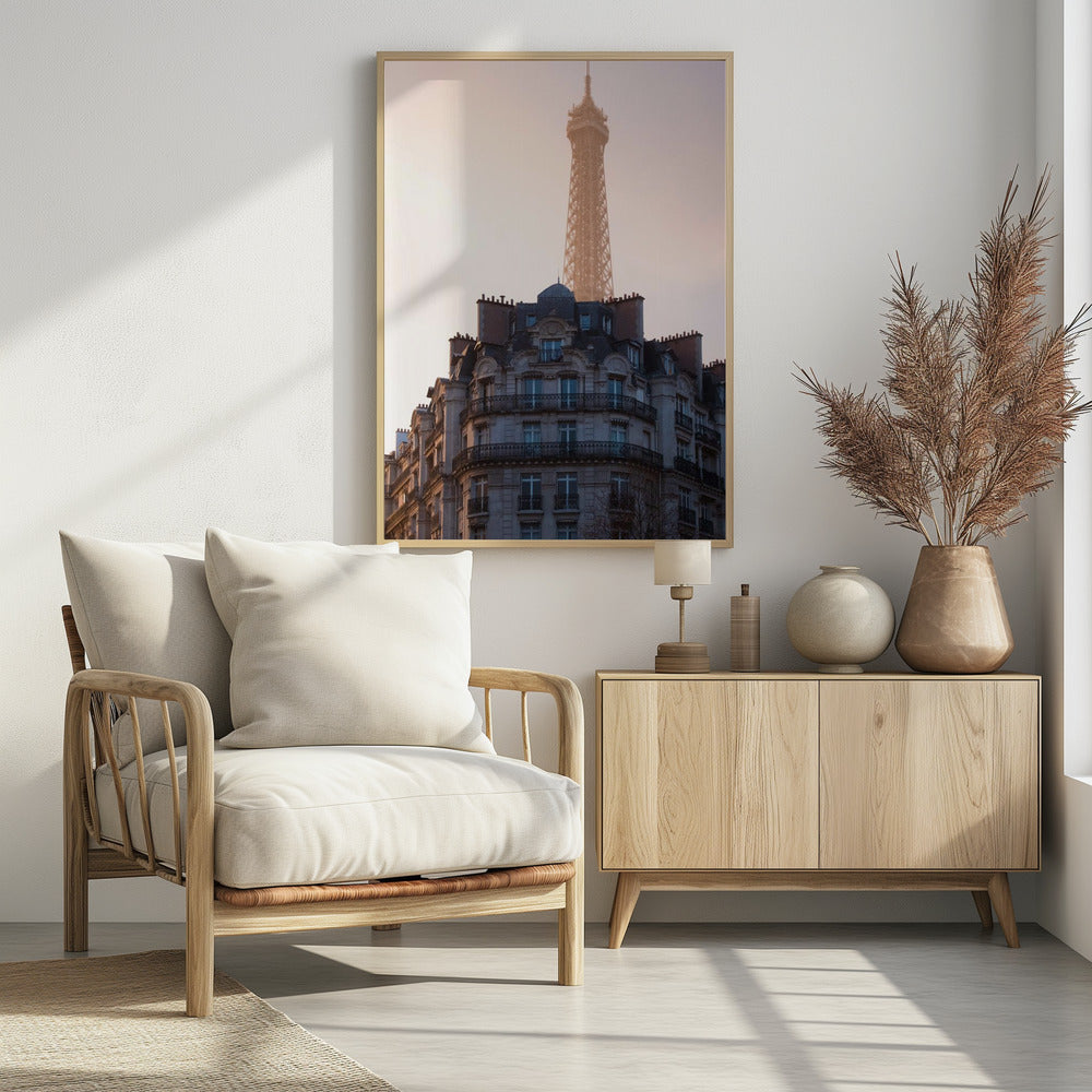 The peeking Eiffel - Poster / Art Print