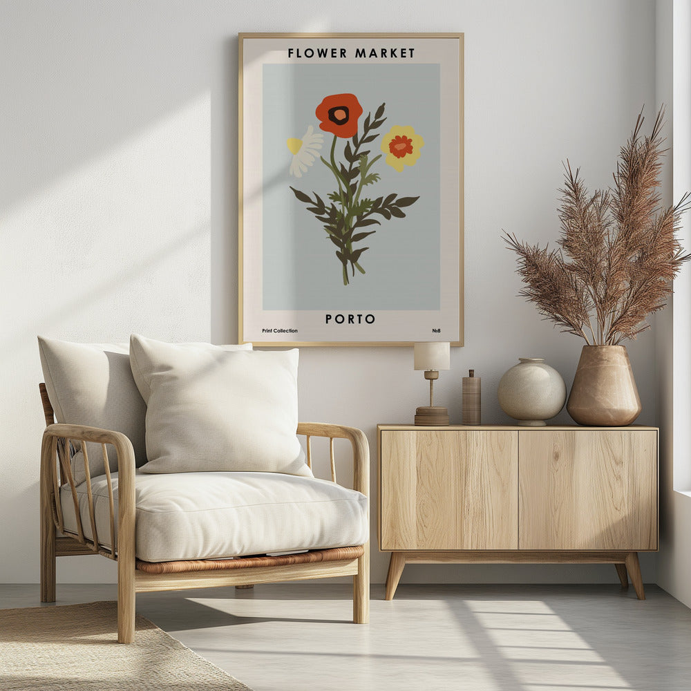 Flower Market Porto - Poster / Art Print