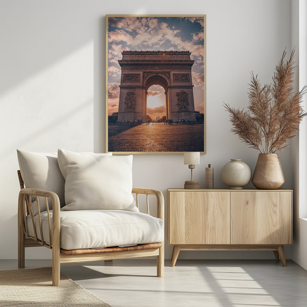 Golden Arc of Paris - Poster / Art Print