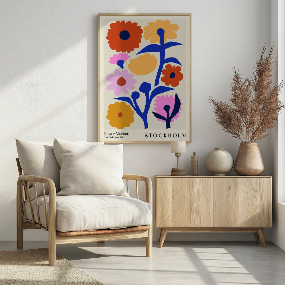 Flower Market. Stockholm - Poster / Art Print