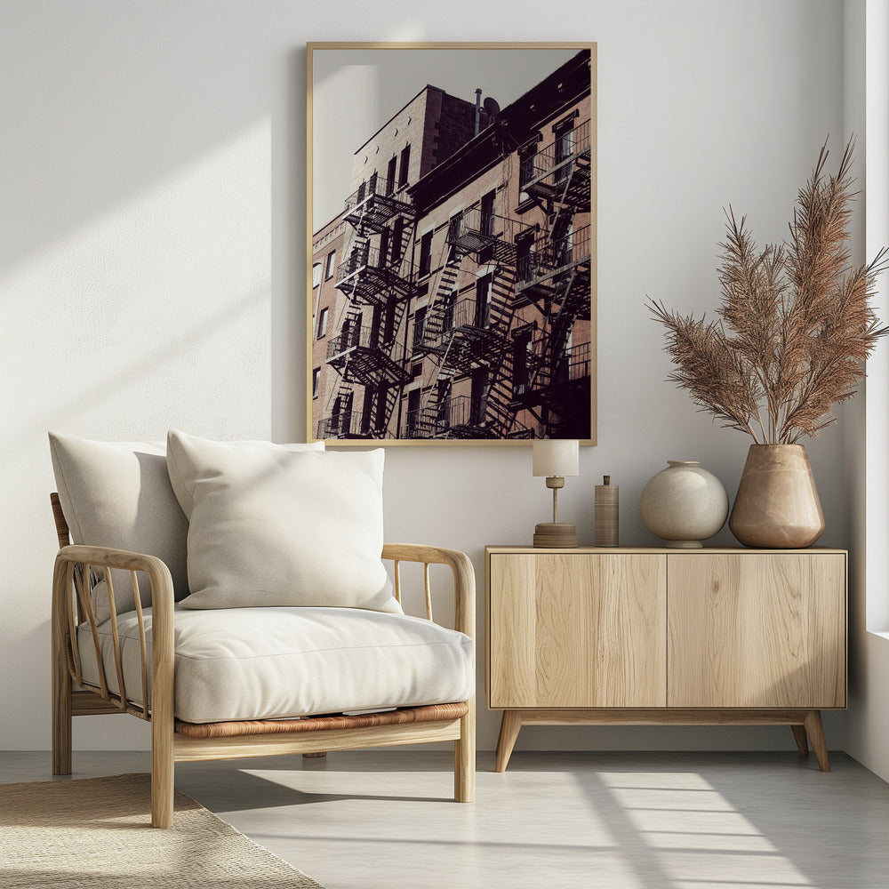 New York City Fire Escapes 02 - Poster / Art Print