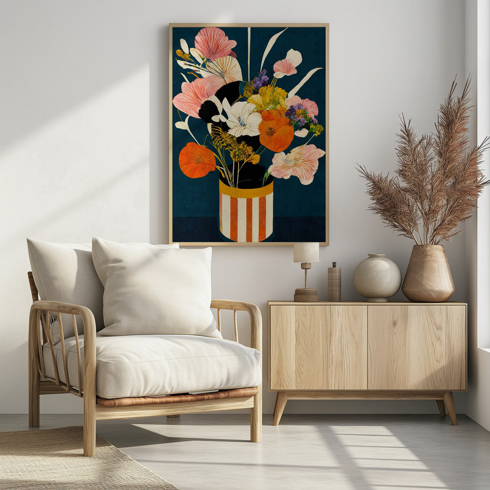Flowers At Night - Poster / Art Print