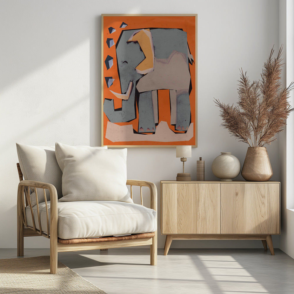 Happy Elephant - Poster / Art Print