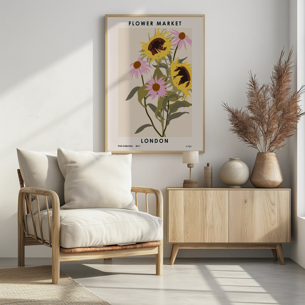 Flower Market. London - Poster / Art Print