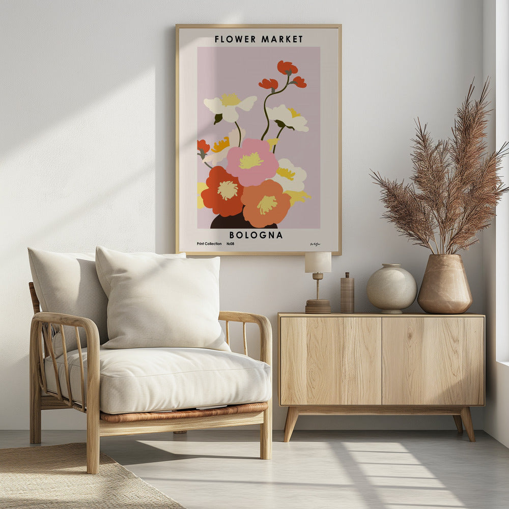 Flower Market. Bologna - Poster / Art Print