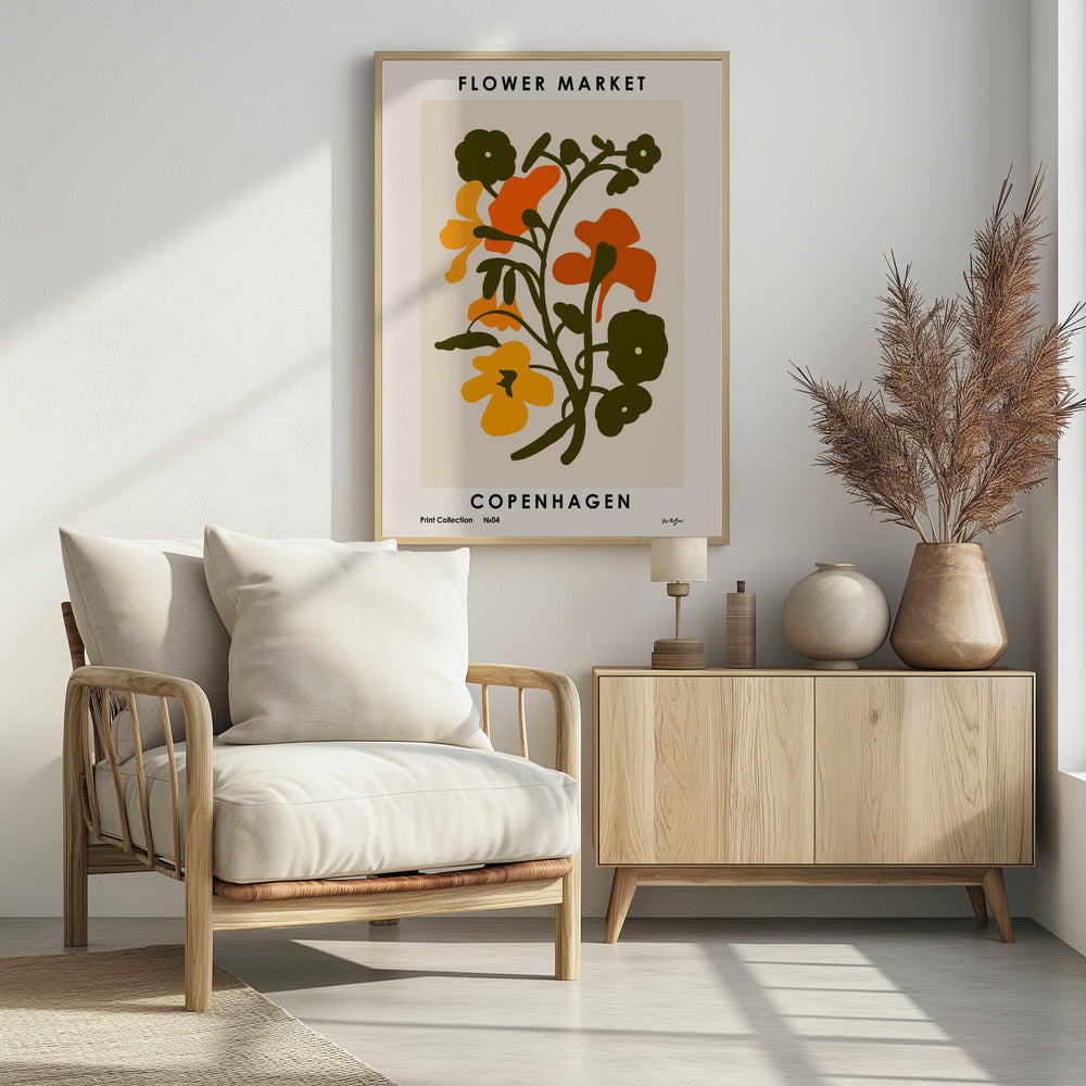 Flower Market. Copenhagen - Poster / Art Print