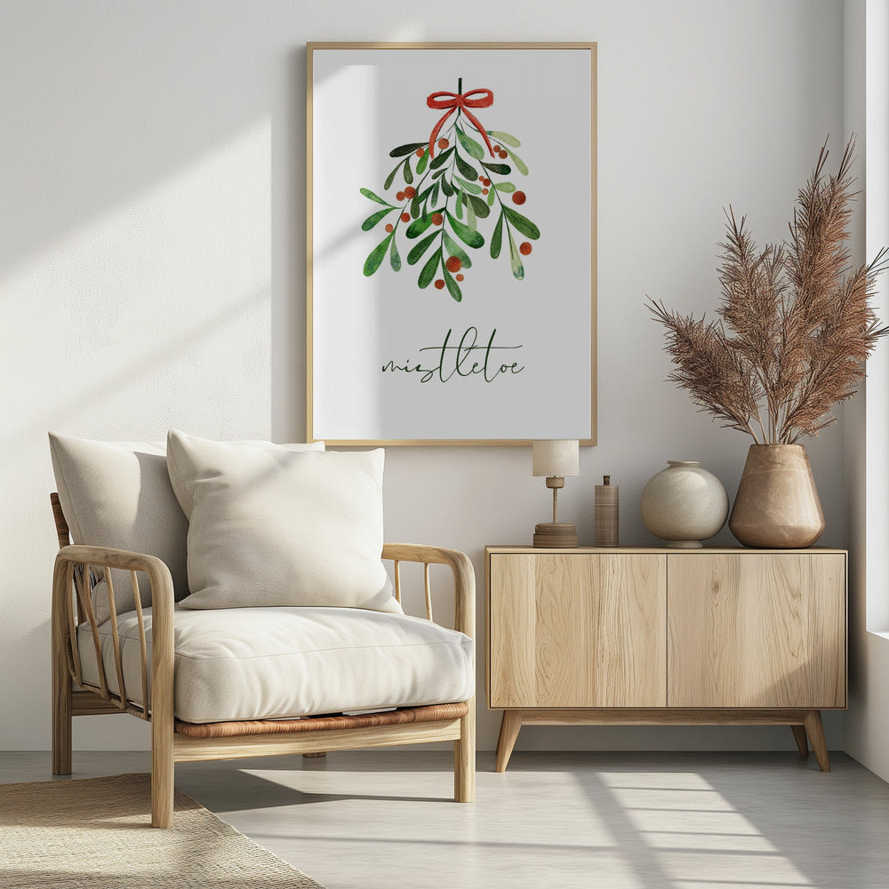 Christmas Mistletoe - Poster / Art Print
