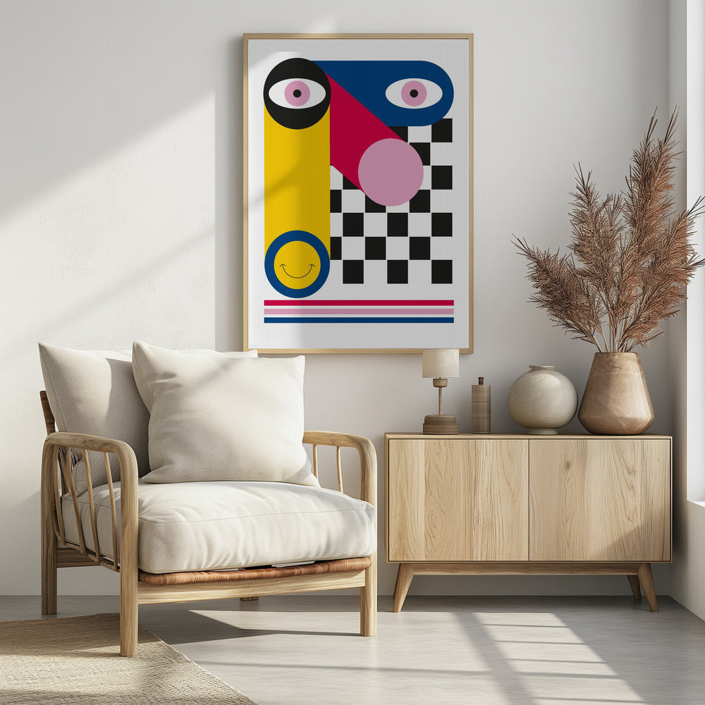 ABSTRACT FACE - Poster / Art Print