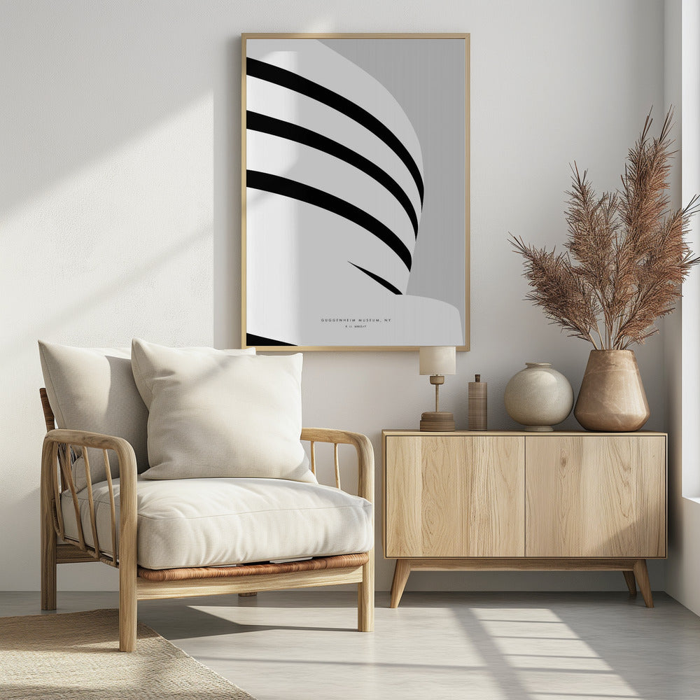 Minimal Guggenheim Museum - Poster / Art Print