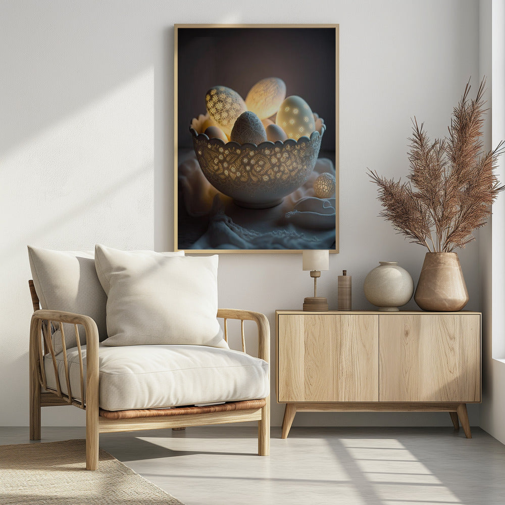 Glowing Eggs - Poster / Art Print