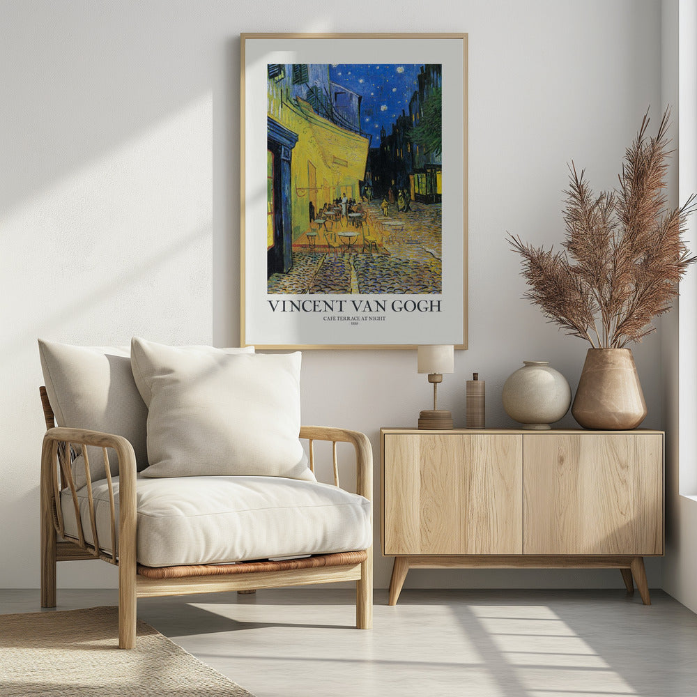 Cafe Terrace At Night - Poster / Art Print