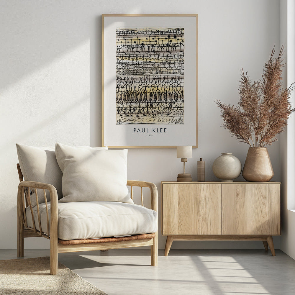 Cooling in a hot zone garden 1924 - Poster / Art Print