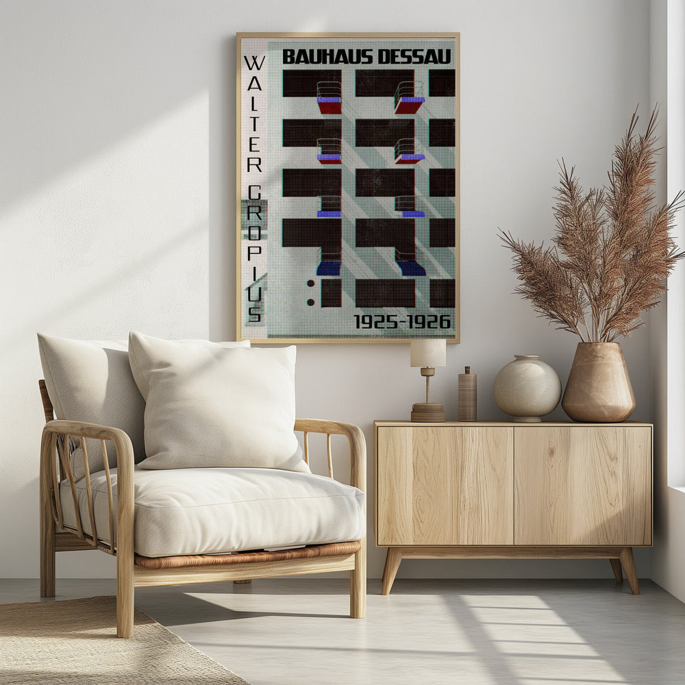 Bauhaus Dessau style IV - Poster / Art Print
