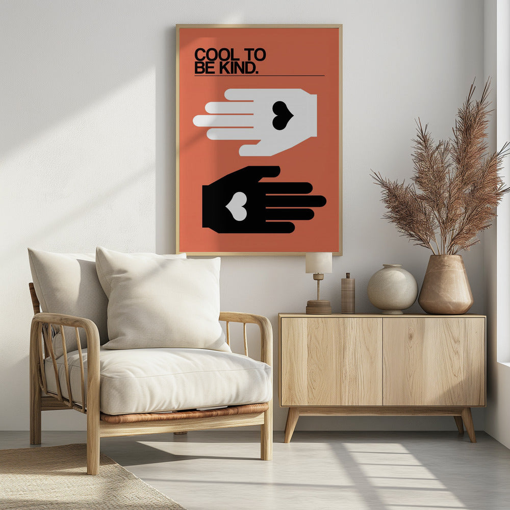 Cool To Be Kind Salmon - Poster / Art Print