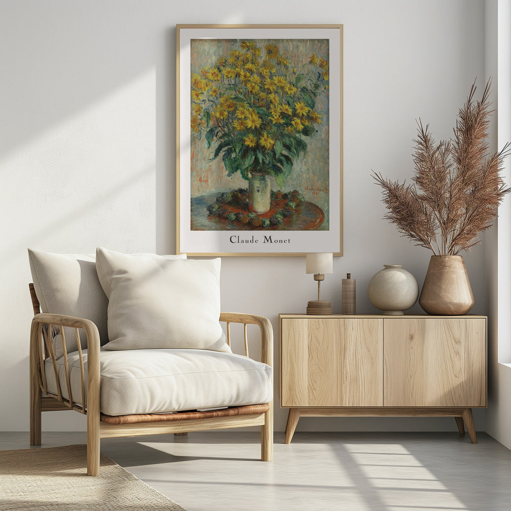 Jerusalem Artichoke Flowers - Poster / Art Print