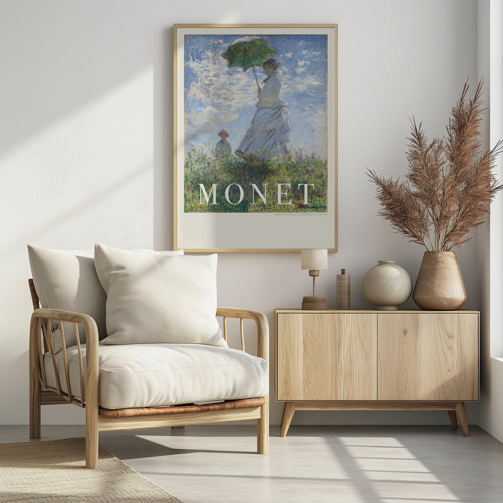 Woman With Parasol - Poster / Art Print