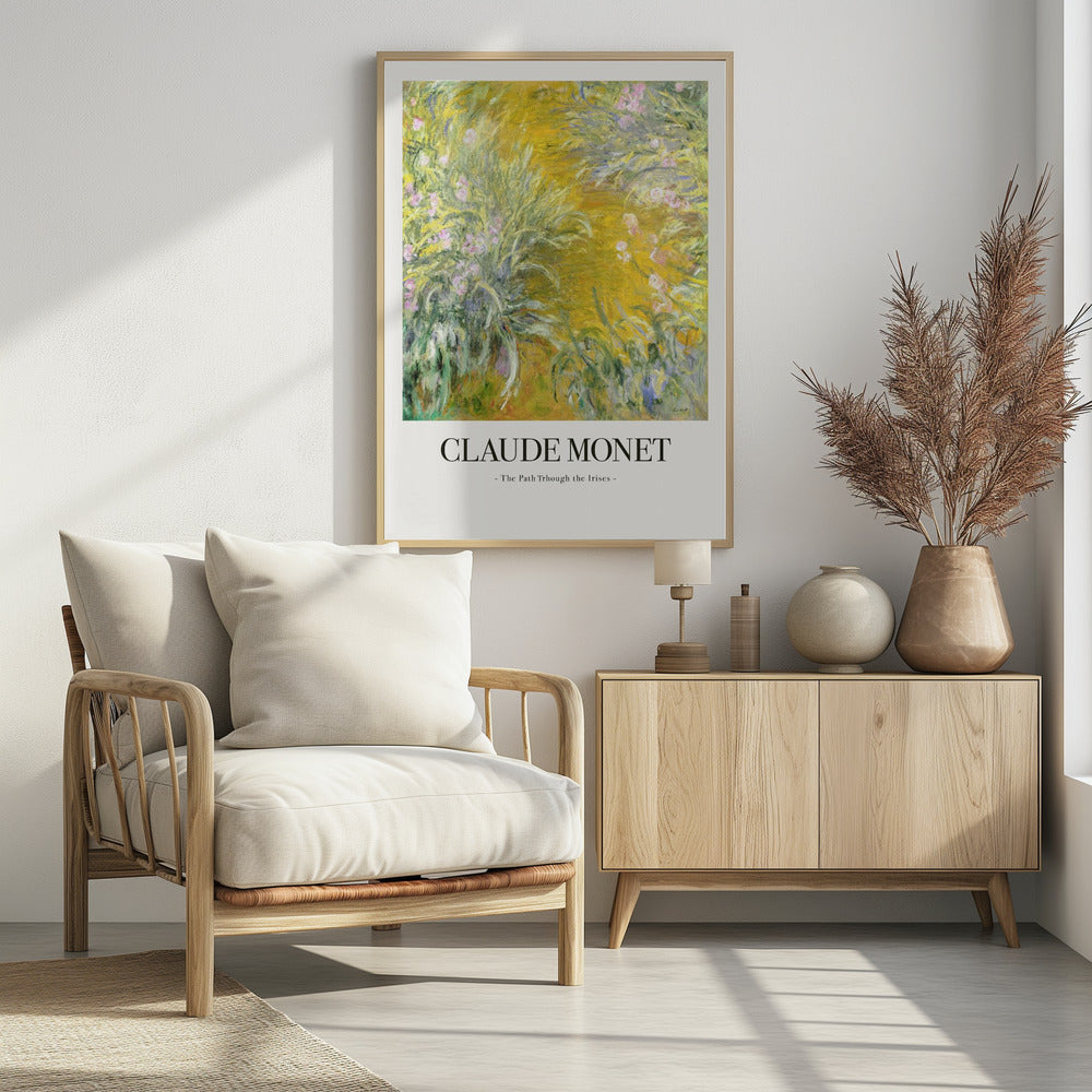 The Path Through The Irises - Poster / Art Print