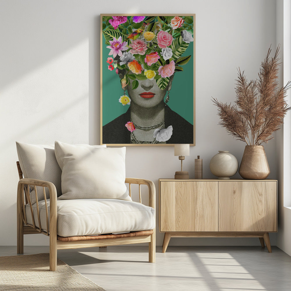 Floral Frida - Poster / Art Print