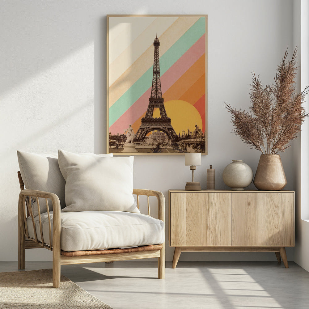 Eiffel Tower Rainbow - Poster / Art Print