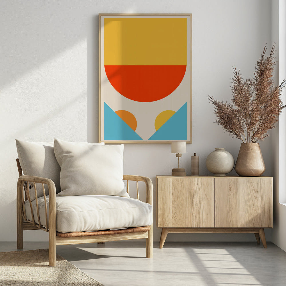 Bright Minimal Shapes Series #1 - Poster / Art Print