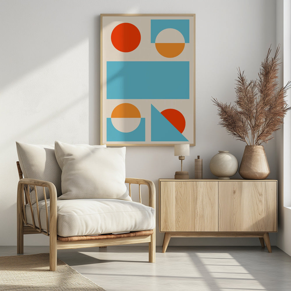 Bright Minimal Shapes Series #2 - Poster / Art Print