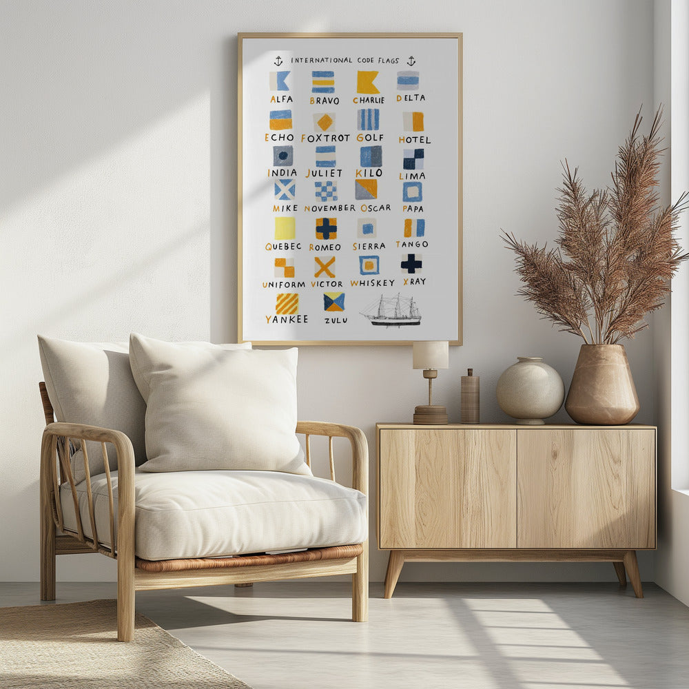 Nautical Flags - Poster / Art Print