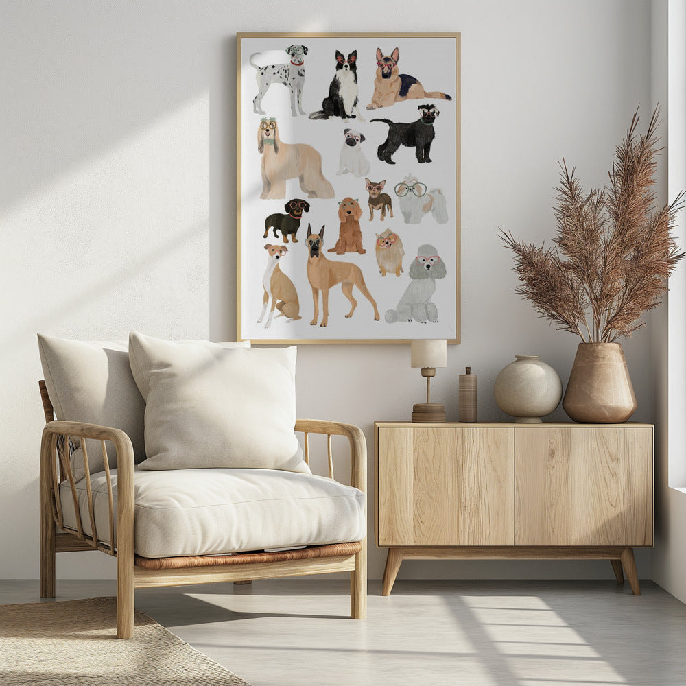 Dogs in glasses Print - Poster / Art Print