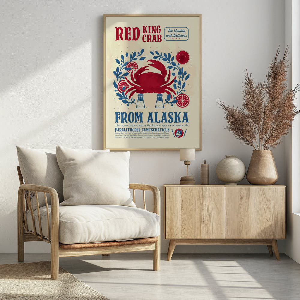 Crab kitchen print - Poster / Art Print