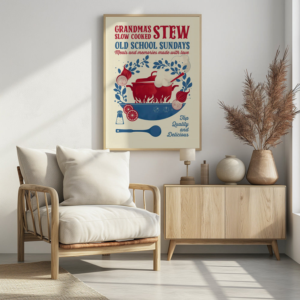 Grandmas Stew kitchen print - Poster / Art Print