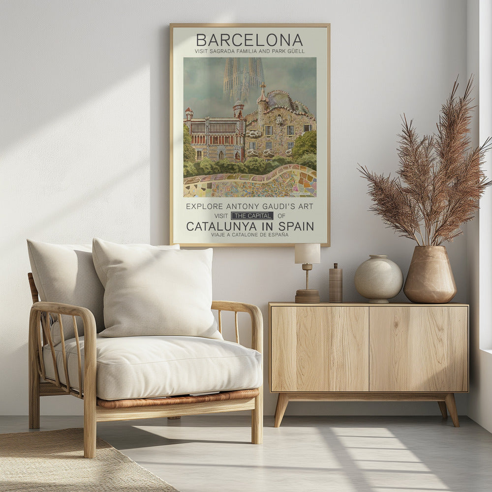 Barcelona print - Poster / Art Print