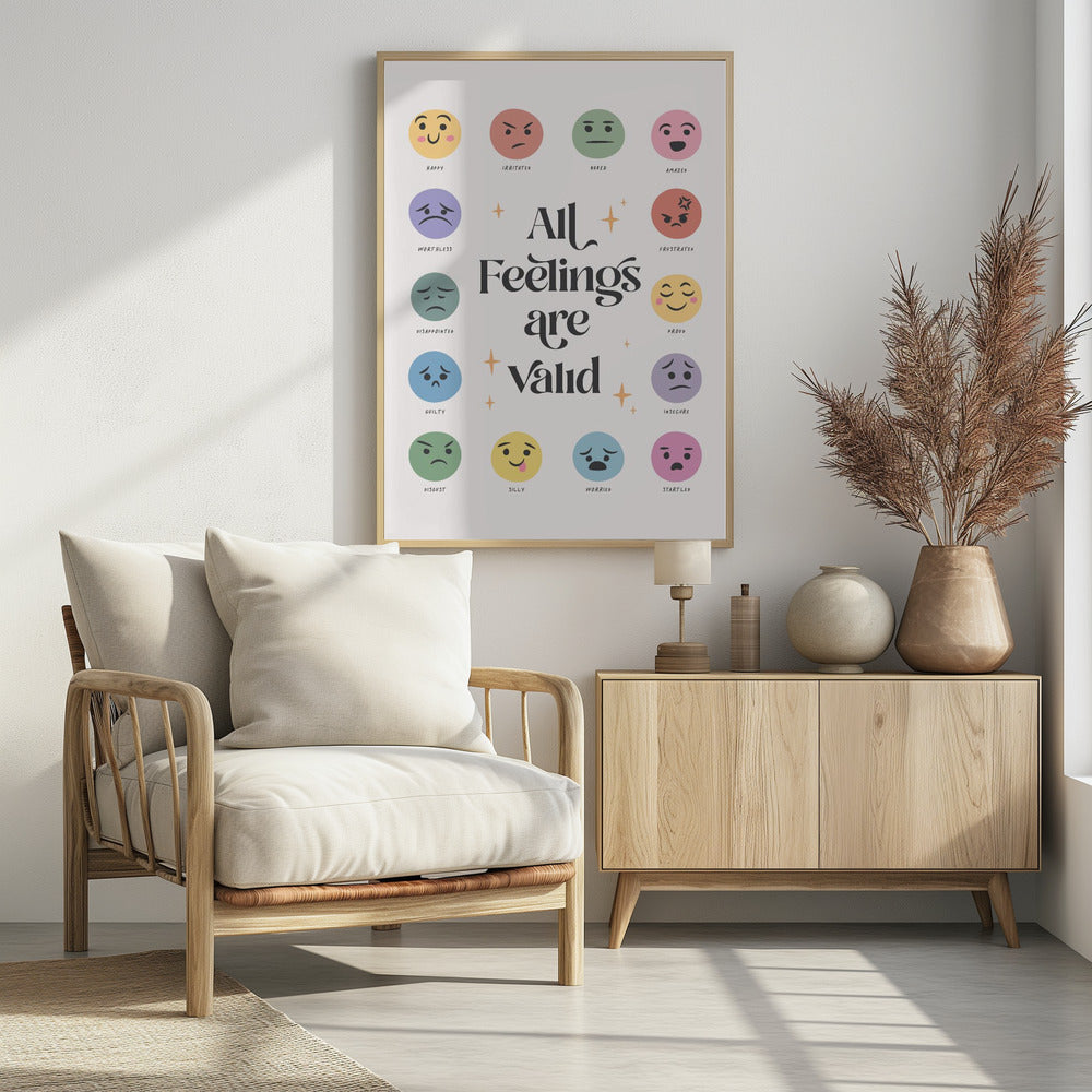 All Feelings Are Valid No2 - Poster / Art Print