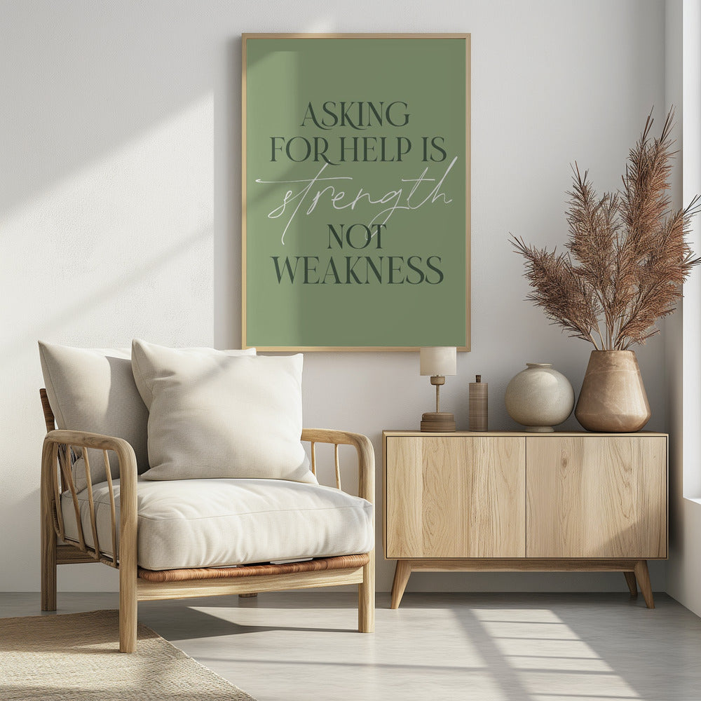 Asking Help - Poster / Art Print