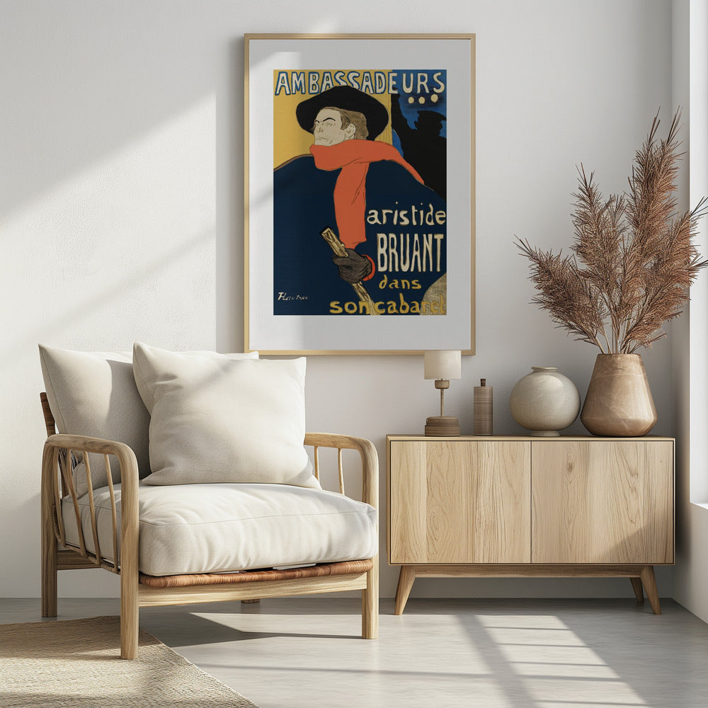 Ambassadeurs Aristide Bruant Dans Son Cabaret (1892) - Poster / Art Print