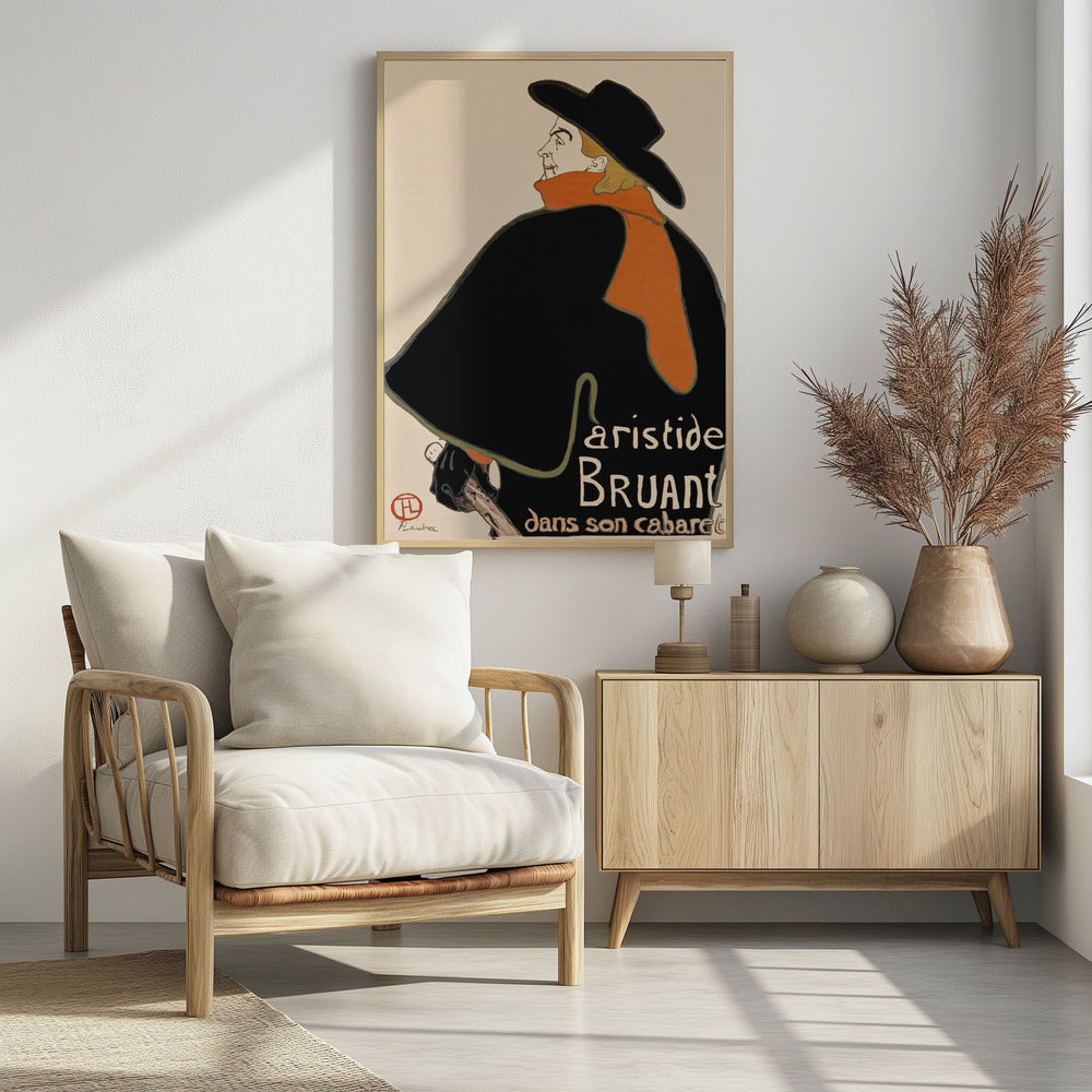 Aristide Bruant In His Cabaret (1893) - Poster / Art Print