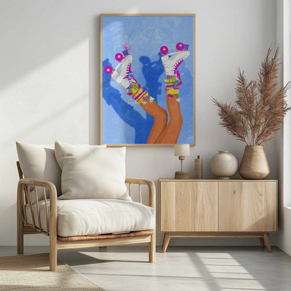 Skate like a Girl - Poster / Art Print