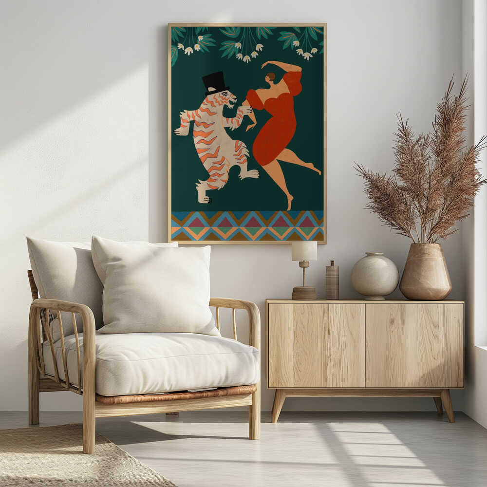 A Date With a Wild Cat - Poster / Art Print
