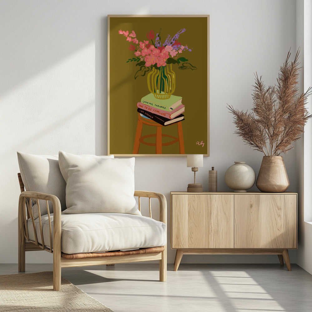 Floral Vase - Poster / Art Print