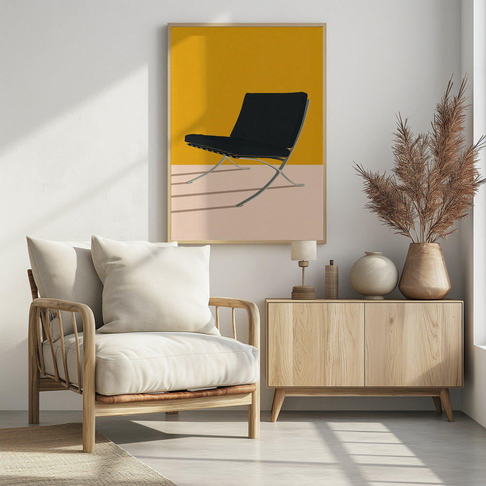 Barcelona Chair By Mies Van Der Rohe - Poster / Art Print