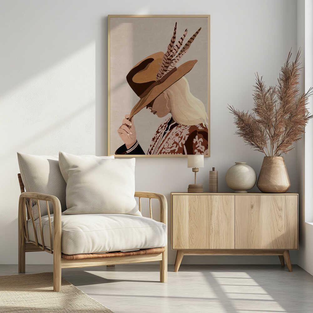Feathered Elegance - Poster / Art Print