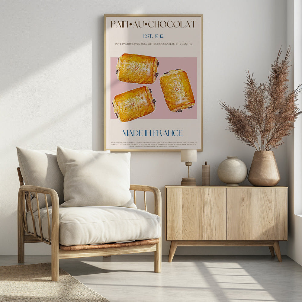 Pain Au Chocolat Print - Poster / Art Print
