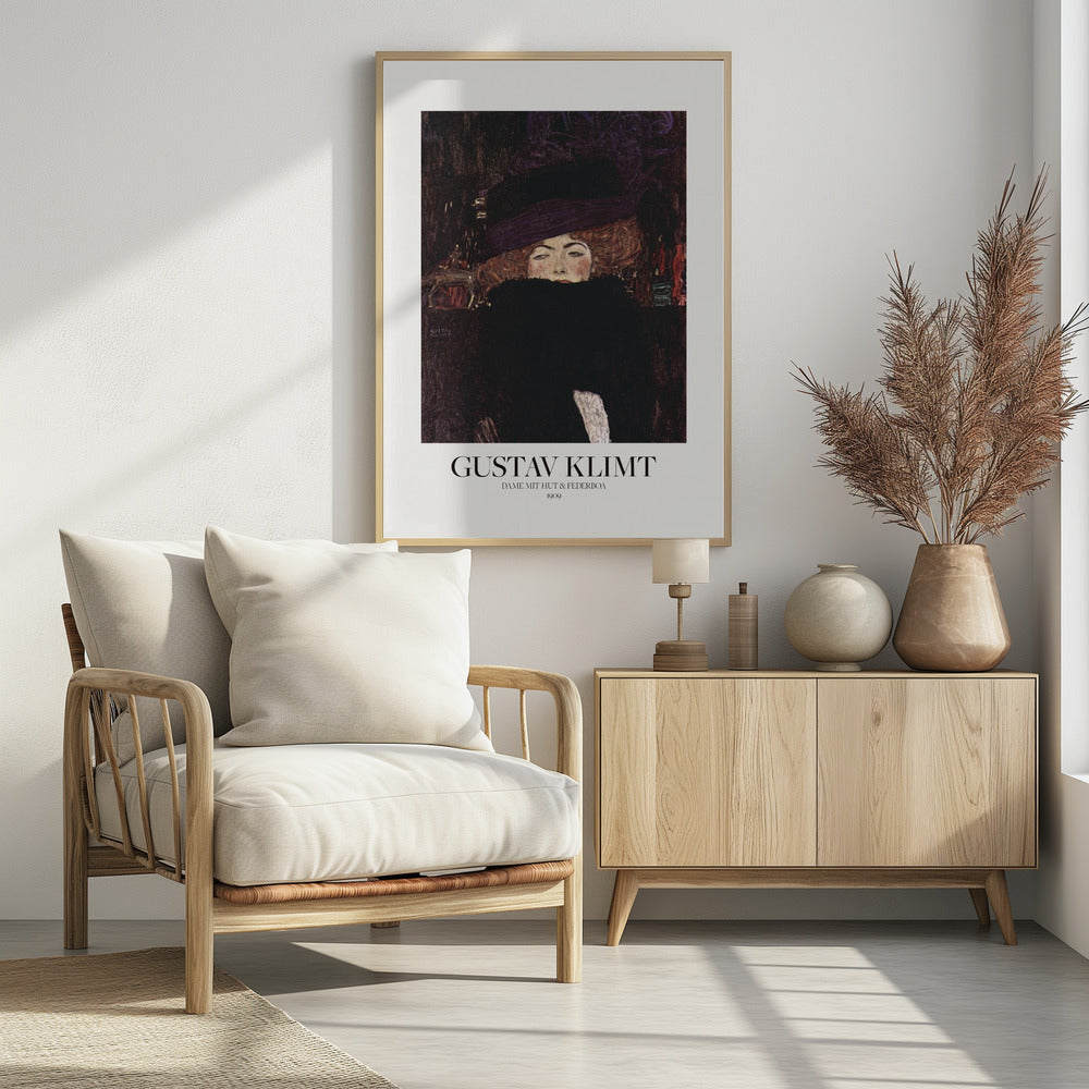 Dame Mit Hut Und Federboa (1909) Poster - Poster / Art Print