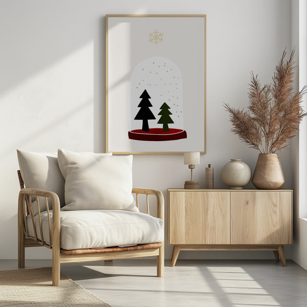 Dancing Snowflakes - Poster / Art Print