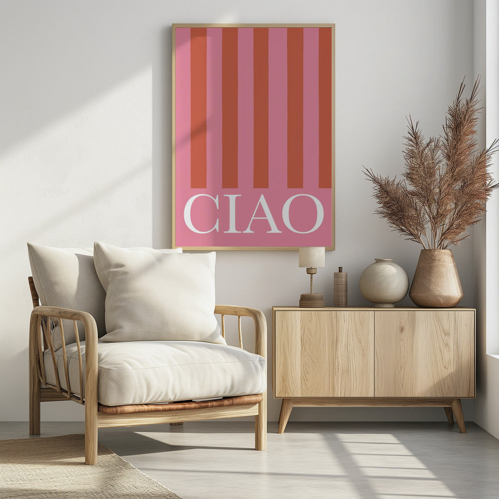 Ciao Stripes - Poster / Art Print